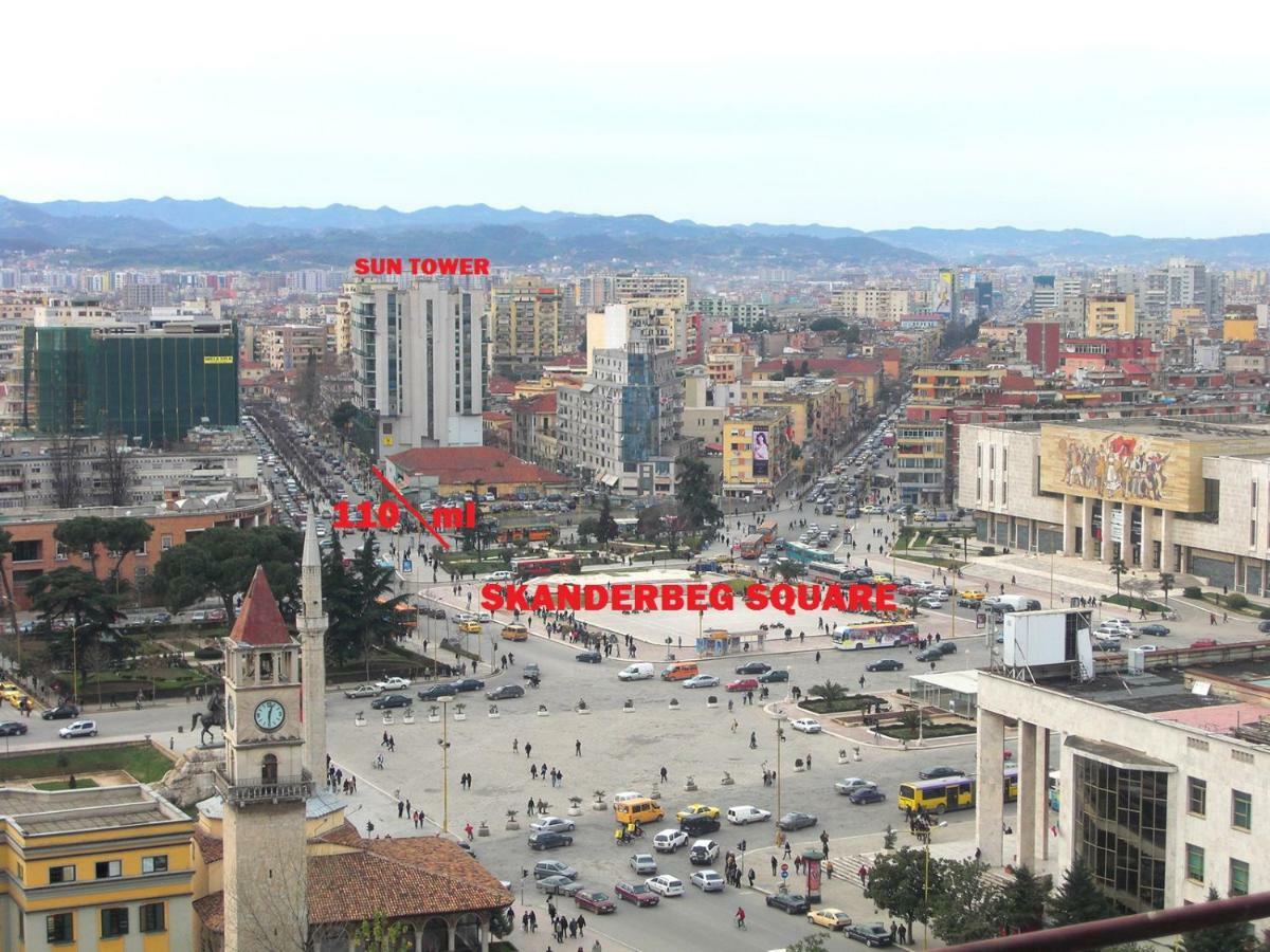 Sun Tower-Center Of Tirana Apartment Luaran gambar